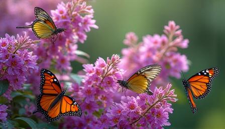 Exotic bird-friendly specialty plants