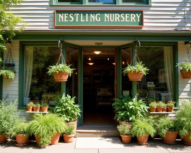 Nestling Nursery storefront in Portland